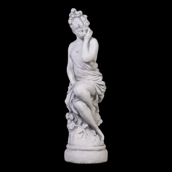 Gartendekoparadies Figures & Statues-Statue d'une femme avec une robe richement drapée