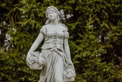 Gartendekoparadies Figures & Statues-Statue d'une femme vendangant des raisins