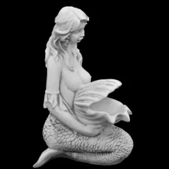 Gartendekoparadies Belle|Figures & Statues-Statue d'une sirène avec une gargouille