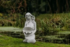 Gartendekoparadies Belle|Figures & Statues-Statue d'une sirène avec une gargouille