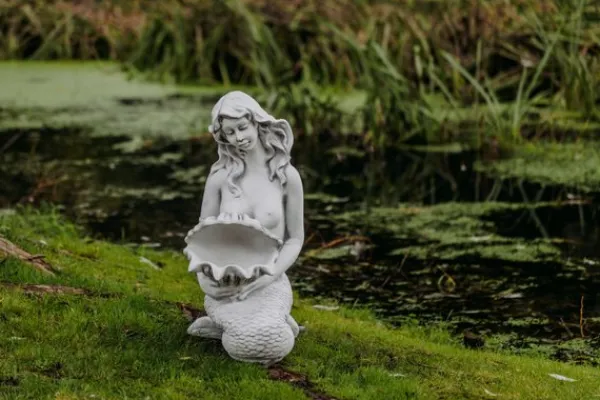 Gartendekoparadies Belle|Figures & Statues-Statue d'une sirène avec une gargouille