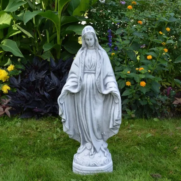 Gartendekoparadies Figures & Statues|Enfants & Anges-Statue en pierre de la Madone