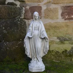 Gartendekoparadies Figures & Statues|Enfants & Anges-Statue en pierre de la Madone
