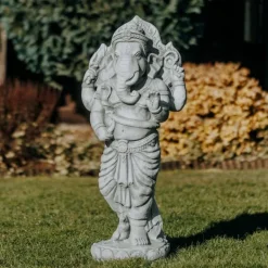 Gartendekoparadies Figures & Statues|Bouddhas-Statue en pierre du divin Ganesha