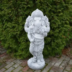 Gartendekoparadies Figures & Statues|Bouddhas-Statue en pierre du divin Ganesha