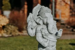 Gartendekoparadies Figures & Statues|Bouddhas-Statue en pierre du divin Ganesha