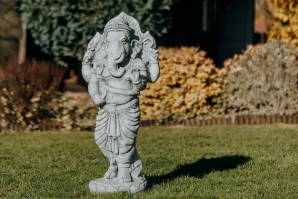 Gartendekoparadies Figures & Statues|Bouddhas-Statue en pierre du divin Ganesha