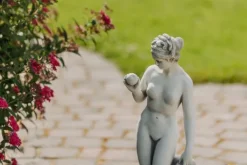 Gartendekoparadies Figures & Statues-Statue ornée de Vénus avec pomme