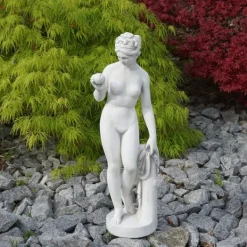 Gartendekoparadies Figures & Statues-Statue ornée de Vénus avec pomme