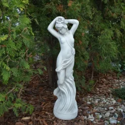 Gartendekoparadies Figures & Statues-Statue érotique d'une femme aux cheveux flottants