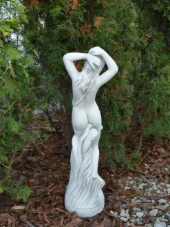 Gartendekoparadies Figures & Statues-Statue érotique d'une femme aux cheveux flottants