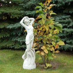Gartendekoparadies Figures & Statues-Statue érotique d'une femme aux cheveux flottants