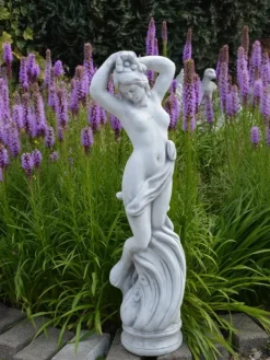 Gartendekoparadies Figures & Statues-Statue érotique d'une femme aux cheveux flottants