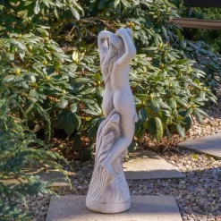 Gartendekoparadies Figures & Statues-Statue érotique d'une femme aux cheveux flottants