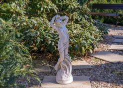 Gartendekoparadies Figures & Statues-Statue érotique d'une femme aux cheveux flottants
