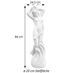 Gartendekoparadies Figures & Statues-Statue érotique d'une femme aux cheveux flottants