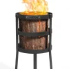 Gartendekoparadies Bols À Feu & Poêles De Jardin-Support pour flambeau suédois «MALMO»