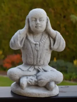 Gartendekoparadies Bouddhas-Trois bouddhas incarnent les enseignements bouddhistes