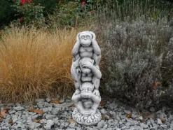 Gartendekoparadies Belle|Animaux-Trois singes : ne rien voir, ne rien entendre, ne rien dire