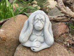 Gartendekoparadies Belle|Animaux-Trois singes : ne rien voir, ne rien entendre, ne rien dire