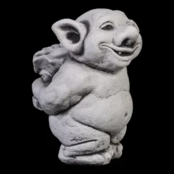 Gartendekoparadies Trolls-Troll avec un somptueux bouquet de fleurs