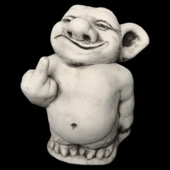 Gartendekoparadies Trolls-Troll montre le majeur