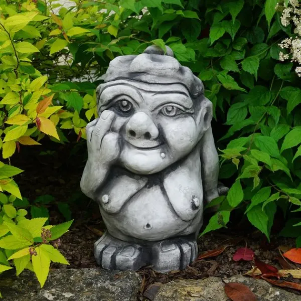 Gartendekoparadies Trolls-Troll XXL : Mamie montre le majeur