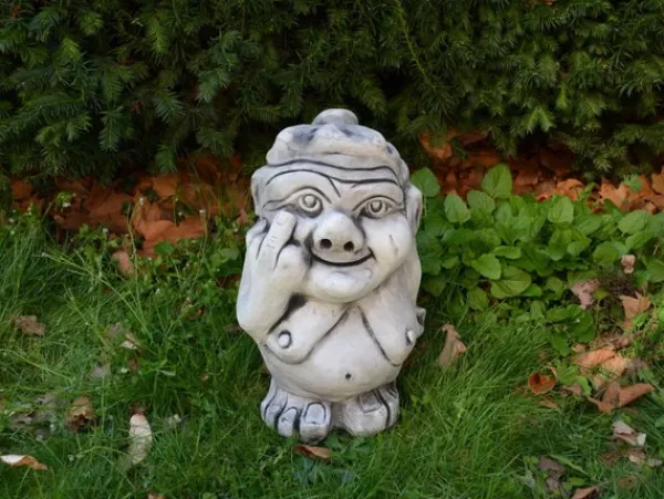 Gartendekoparadies Trolls-Troll XXL : Mamie montre le majeur