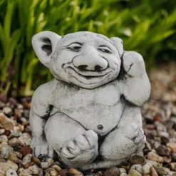 Gartendekoparadies Trolls-Troll XXL avec un doigt dans l'oreille