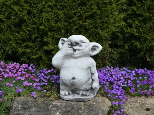 Gartendekoparadies Trolls-Troll XXL doigt dans le nez