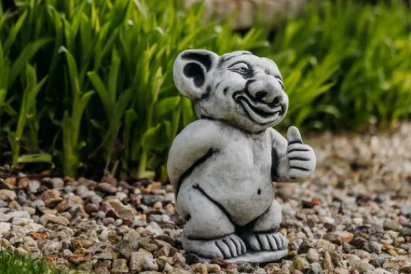 Gartendekoparadies Trolls-Troll XXL pense "tout va bien"