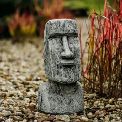 Gartendekoparadies Belle|Figures & Statues-Tête moaï : les statues de pierre de l'île de Pâques