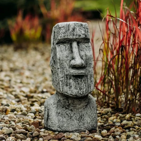 Gartendekoparadies Belle|Figures & Statues-Tête moaï : les statues de pierre de l'île de Pâques