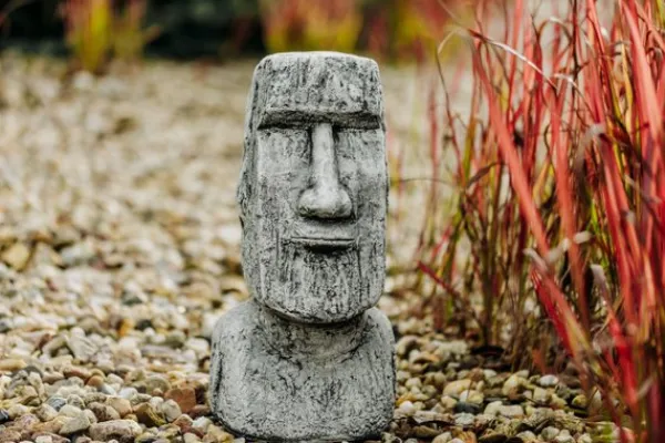 Gartendekoparadies Belle|Figures & Statues-Tête moaï : les statues de pierre de l'île de Pâques