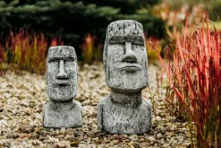 Gartendekoparadies Belle|Figures & Statues-Tête moaï : les statues de pierre de l'île de Pâques