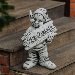 Gartendekoparadies Gnome-Un gnome amical accueille les invités