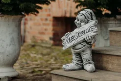 Gartendekoparadies Gnome-Un gnome amical accueille les invités