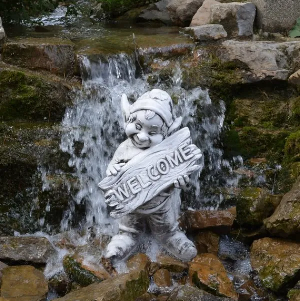 Gartendekoparadies Gnome-Un gnome amical accueille les invités