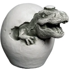 Gartendekoparadies Animaux-Un petit dinosaure sort de l'œuf