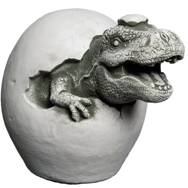 Gartendekoparadies Animaux-Un petit dinosaure sort de l'œuf