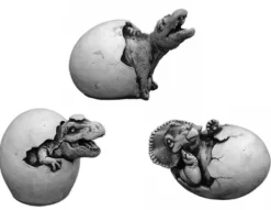 Gartendekoparadies Animaux-Un petit dinosaure sort de l'œuf