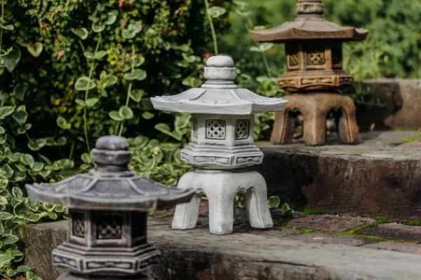 Gartendekoparadies Lanternes En Pierre-Un point culminant : la lanterne japonaise en pierre Oki-gata