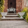 Gartendekoparadies Jardinières-Vase en pierre en lot de 2