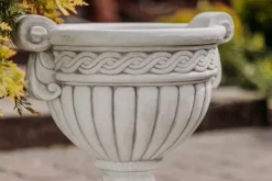 Gartendekoparadies Jardinières-Vase en pierre en lot de 2