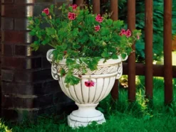 Gartendekoparadies Jardinières-Vase en pierre en lot de 2