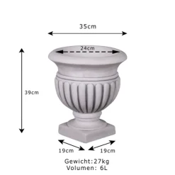 Gartendekoparadies Jardinières-Vases à plantes ronds dans un ensemble