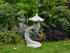 Gartendekoparadies Lanternes En Pierre-Vrille japonaise magnifiquement incurvée