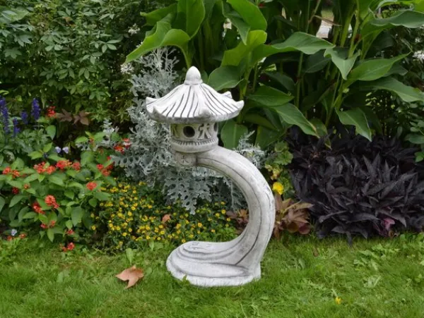 Gartendekoparadies Lanternes En Pierre-Vrille japonaise magnifiquement incurvée
