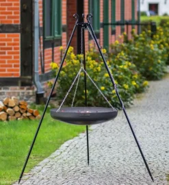 Gartendekoparadies Bols À Feu & Poêles De Jardin-Wok sur Trépied 180 cm– en acier 60 cm